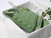 Kitlife Dior Lady Small My ABCDior Bag Cannage Lambskin Green - M8013 - 20x16.5x8 cm - 6