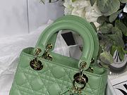 Kitlife Dior Lady Small My ABCDior Bag Cannage Lambskin Green - M8013 - 20x16.5x8 cm - 4