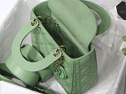 Kitlife Dior Lady Small My ABCDior Bag Cannage Lambskin Green - M8013 - 20x16.5x8 cm - 3