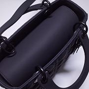 Kitlife Dior Medium Lady Ultramatte Cannage Calfskin Black - 24x20x11cm - 4