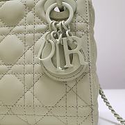 Kitlife Dior Mini Lady Ultramatte Cannage Calfskin Avocado Green - 17x15x7cm - 2