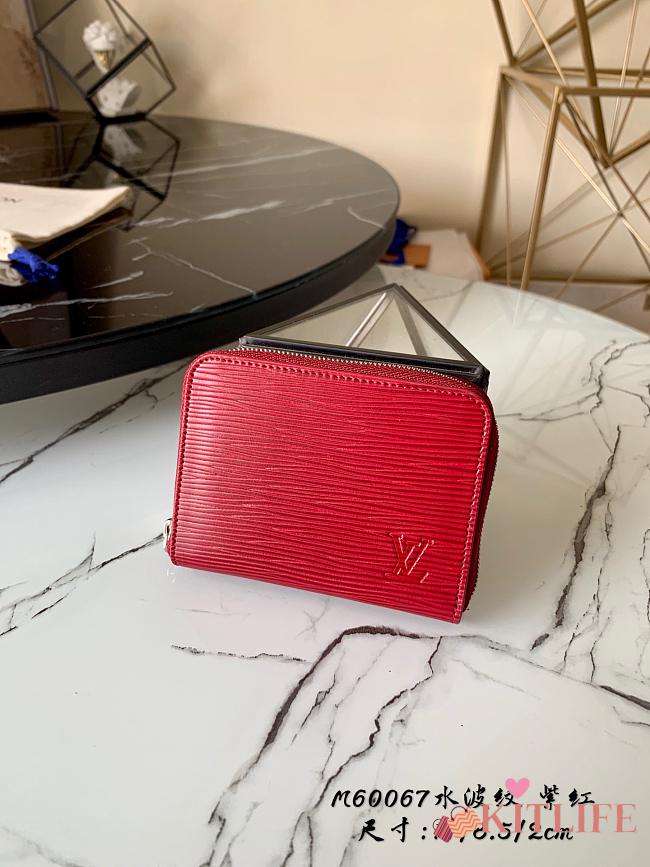 Kitlife Louis Vuitton Zippy Coin Purse Epi leather Burgundy - M60067 - 11.0 x 8.5 x 2.0 cm - 1