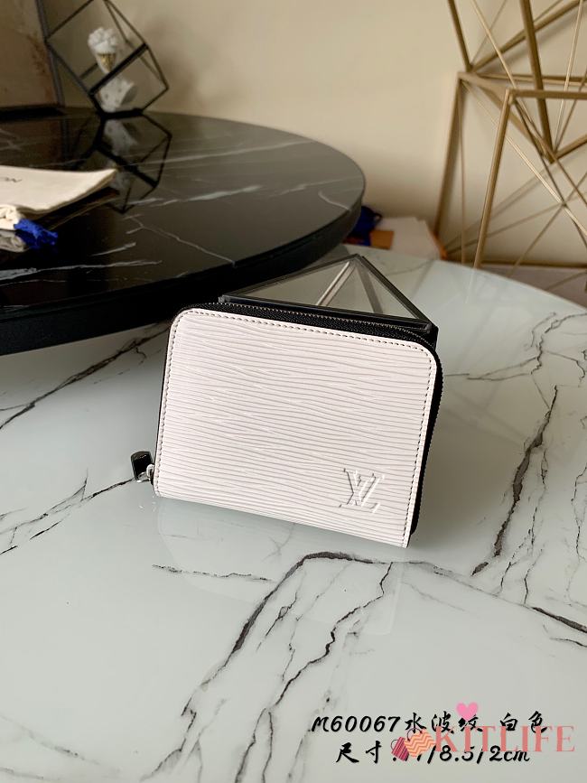 Kitlife Louis Vuitton Zippy Coin Purse Epi leather White - M60067 - 11.0 x 8.5 x 2.0 cm - 1