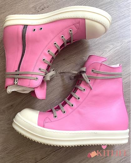 Kitlife Rick Owens PINK RAMONES HIGH SNEAKER  - 1