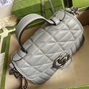 Kitlife Gucci GG Marmont Flap Bag Gray - 583571 -21x15.5x8cm - 3