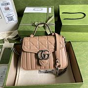 Kitlife Gucci GG Marmont Flap Bag Rose Beige - 583571 -21x15.5x8cm - 1