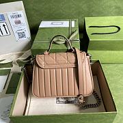 Kitlife Gucci GG Marmont Flap Bag Rose Beige - 583571 -21x15.5x8cm - 4