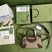 Kitlife Gucci x Balenciaga Motorcycle Bag brown/canvas - 681690 - 30x12x20cm - 5