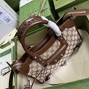 Kitlife Gucci x Balenciaga Motorcycle Bag brown/canvas - 681690 - 30x12x20cm - 2