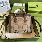 Kitlife Gucci Diana Small Tote Bag Brown - 655658 - 27x24x11cm - 5