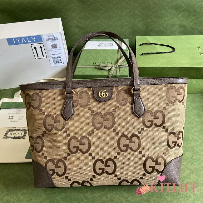 Kitlife Gucci Ophidia Web Brown Canvas - 631685 -  38x28x14cm - 1