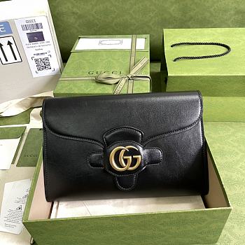 Kitlife Gucci Clutch With Double G Black - 648935 - 29x19.5x5cm