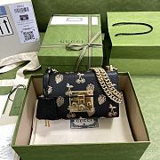 Kitlife Gucci Padlock small berry shoulder bag Black Leather - 409487 - 20x12.5x8cm - 1