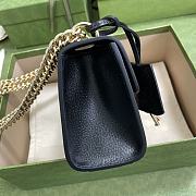 Kitlife Gucci Padlock small berry shoulder bag Black Leather - 409487 - 20x12.5x8cm - 6
