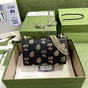 Kitlife Gucci Padlock small berry shoulder bag Black Leather - 409487 - 20x12.5x8cm - 4
