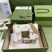 Kitlife Gucci Padlock small berry shoulder bag White Leather - 409487 - 20x12.5x8cm - 1