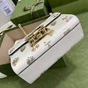 Kitlife Gucci Padlock small berry shoulder bag White Leather - 409487 - 20x12.5x8cm - 6