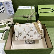 Kitlife Gucci Padlock small berry shoulder bag White Leather - 409487 - 20x12.5x8cm - 5