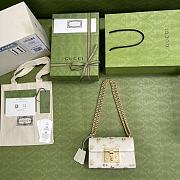 Kitlife Gucci Padlock small berry shoulder bag White Leather - 409487 - 20x12.5x8cm - 2