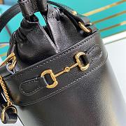 Kitlife Gucci Horsebit 1955 Small Bucket Black - 637115 - 16x14x14cm - 6