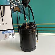 Kitlife Gucci Horsebit 1955 Small Bucket Black - 637115 - 16x14x14cm - 5