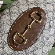 Kitlife Gucci Horsebit 1955 small bag Beige and ebony GG Supreme - 677286 - 26x16x4cm - 2