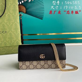 Kitlife Gucci GG Marmont chain wallet black - 546585 - 19x10x3.5