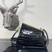 Kitlife Fendi First Small Black Crocodile - 2217 -  26×9.5×18cm - 4