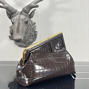 Kitlife Fendi First Small Brown Crocodile - 2217 -  26×9.5×18cm - 6