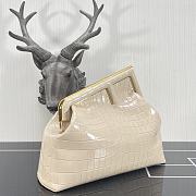 Kitlife Fendi First Medium White Crocodile - 2216 -  32.5x15x23.5cm - 6