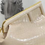 Kitlife Fendi First Medium White Crocodile - 2216 -  32.5x15x23.5cm - 5