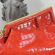 Kitlife Fendi First Medium Red Crocodile - 2216 -  32.5x15x23.5cm - 4