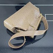 Kitlife Fendi First Medium Beige Ostrich Leather - 32.5x15x23.5cm - 2
