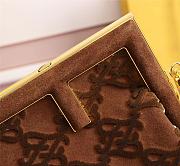 Kitlife Fendi First Small Brown suede bag ­- 8BP127 - 26x9.5 x18 - 2