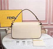 Kitlife Fendi BAGUETTE White leather bag ­- 8BR600 - 28x6x13cm - 5