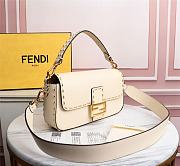 Kitlife Fendi BAGUETTE White leather bag ­- 8BR600 - 28x6x13cm - 3