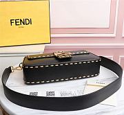 Kitlife Fendi BAGUETTE Black leather bag ­- 8BR600 - 28x6x13cm - 6