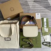 Kitlife Gucci Horsebit 1955 Mini Bag Full White Leather - 658574 - 20.5x14x5cm (With 2 straps) - 2