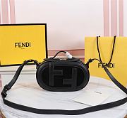 Kitlife Fendi Camera Case Bag Black Leather and Suede - 21x8x13cm - 1