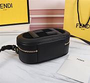 Kitlife Fendi Camera Case Bag Black Leather and Suede - 21x8x13cm - 6