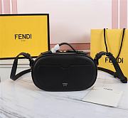 Kitlife Fendi Camera Case Bag Black Leather and Suede - 21x8x13cm - 5