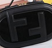 Kitlife Fendi Camera Case Bag Black Leather and Suede - 21x8x13cm - 2