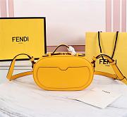 Kitlife Fendi Camera Case Bag Yellow Leather and Suede - 21x8x13cm - 5