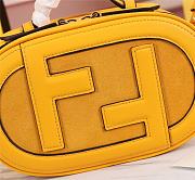 Kitlife Fendi Camera Case Bag Yellow Leather and Suede - 21x8x13cm - 2