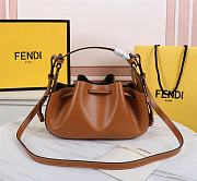 Kitlife Fendi Bucket Bag Brown Leather - 24×9.5×14cm USD  - 1