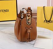 Kitlife Fendi Bucket Bag Brown Leather - 24×9.5×14cm USD  - 5