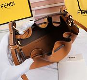 Kitlife Fendi Bucket Bag Brown Leather - 24×9.5×14cm USD  - 3