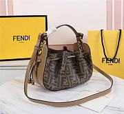 Kitlife Fendi Bucket Bag Brown Farrbic Leather - 24×9.5×14cm USD   - 4