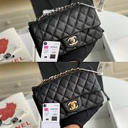 Kitlife Chanel Classic Flap Bag Caviar Black In Silver/Gold Hardware - 20cm - 1