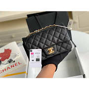 Kitlife Chanel Classic Flap Bag Caviar Black In Silver/Gold Hardware - 20cm - 2